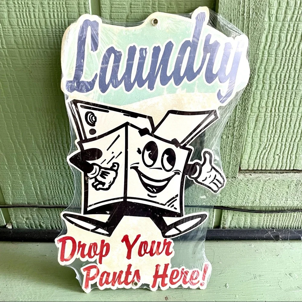 NEW Heavy Duty Steel Laundry Plasma Cut Metal Sign